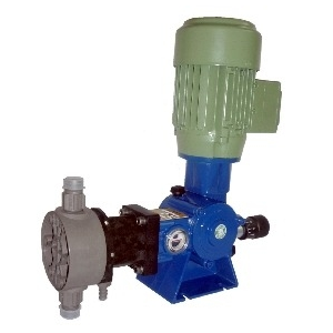 Bomba dosificadora de membrana en INOX/PTFE Serie DRM-105 para mayores presiones.