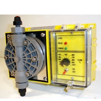 Bomba dosificadora electrónica de membrana en MOPLEN+FV/PTFE