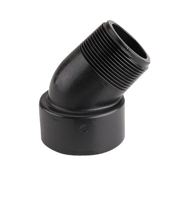 Codo 45º en PP de "BANJO" roscas macho y hembra Figura SL45