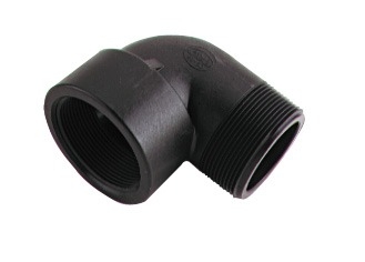 Codo 90º en PP de "BANJO" roscas macho y hembra Figura SL90