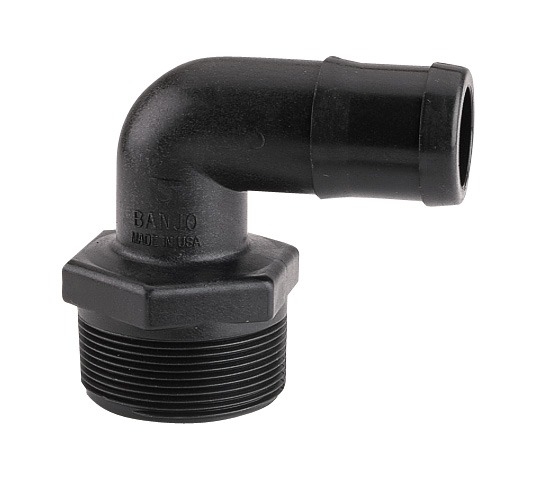 Conector codo rosca macho de "BANJO" Figura HB-90