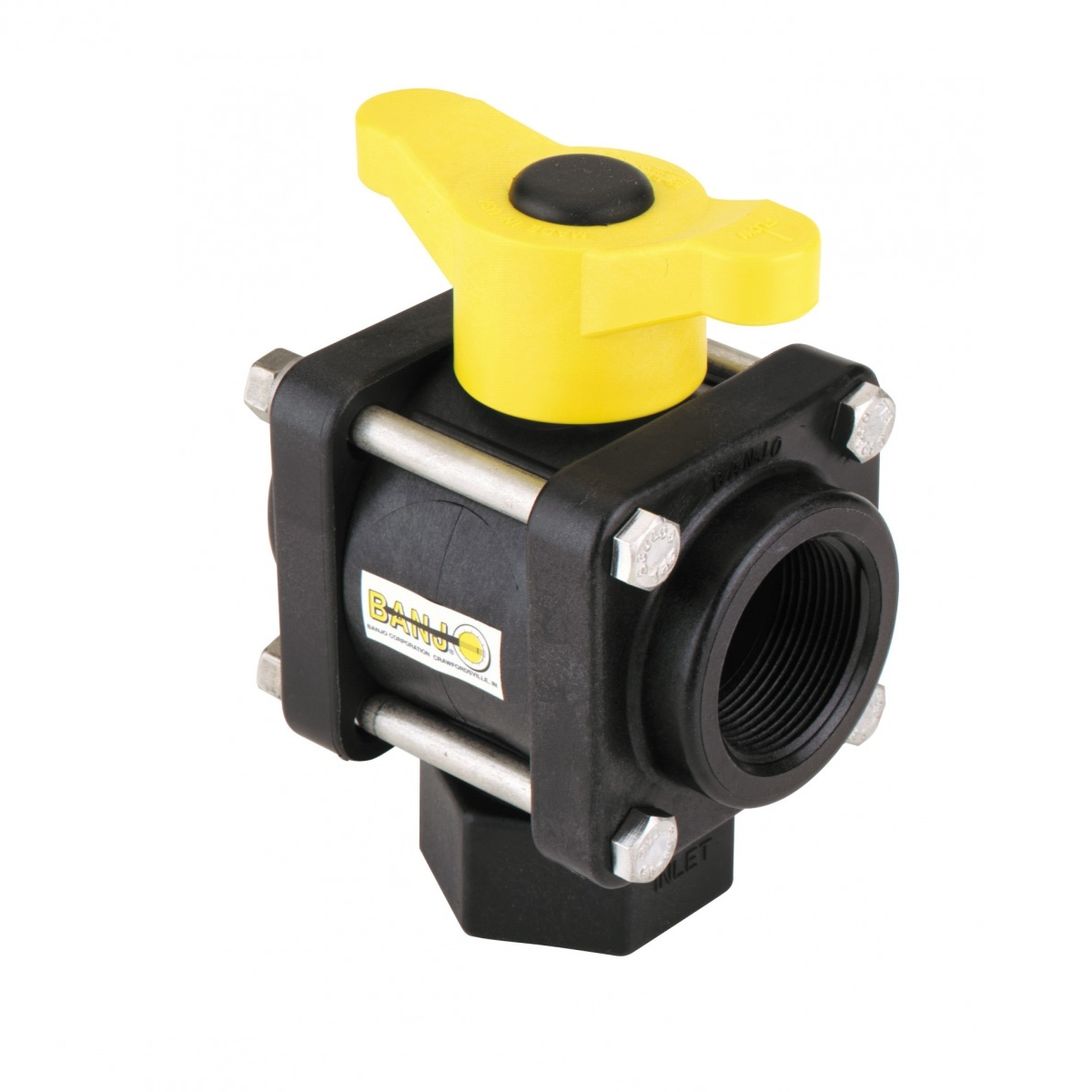 válvula bola BANJO 3 vías BL entrada inferior